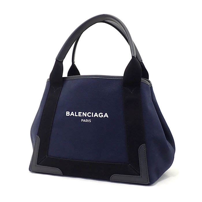 バレンシアガ(BALENCIAGA) ネイビーカバS キャンバストート 339933 ネイビー