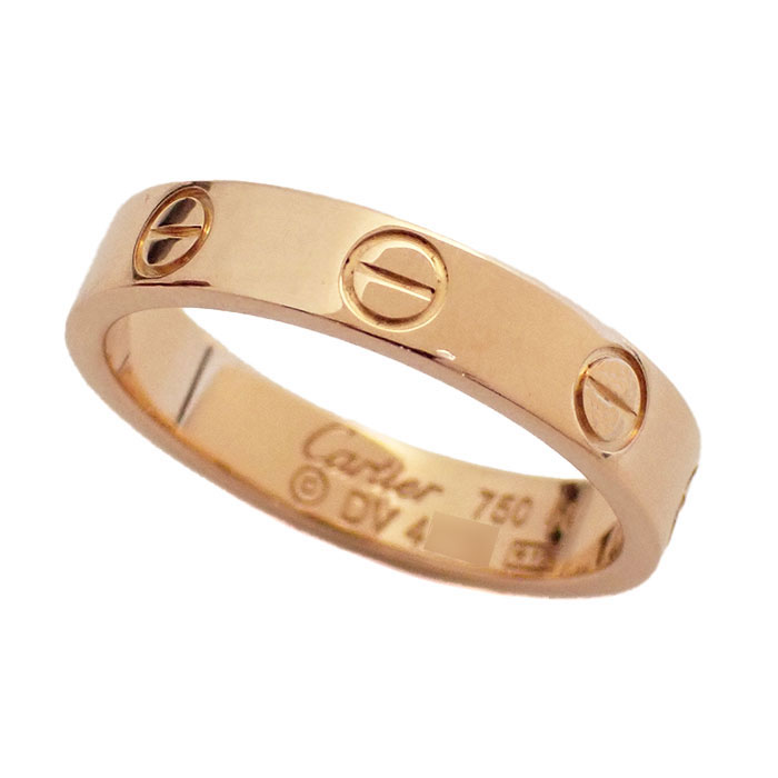 カルティエ(Cartier) 750PG ミニラブリング Love リング スモールモデル #50 箱付き ピンクゴールド
