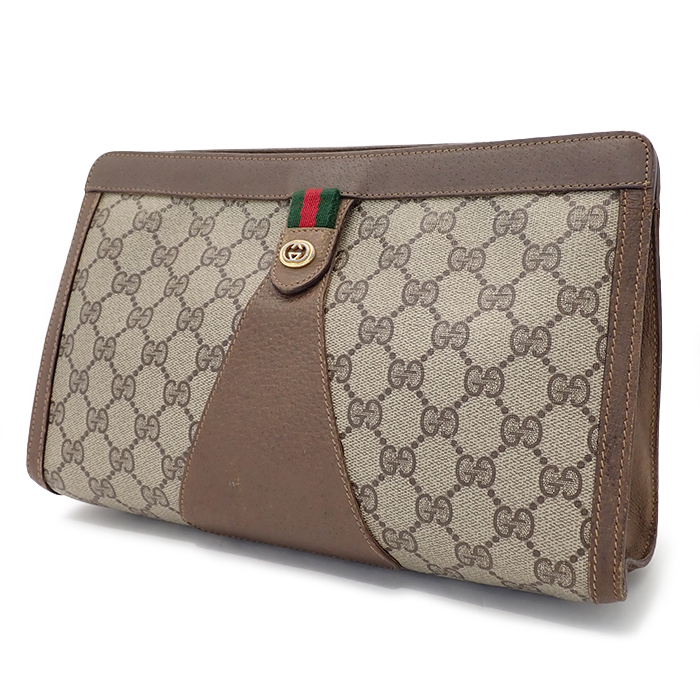 グッチ(GUCCI) セカンドバッグ オールドグッチ 89.01.033 ブラウン ベージュ
