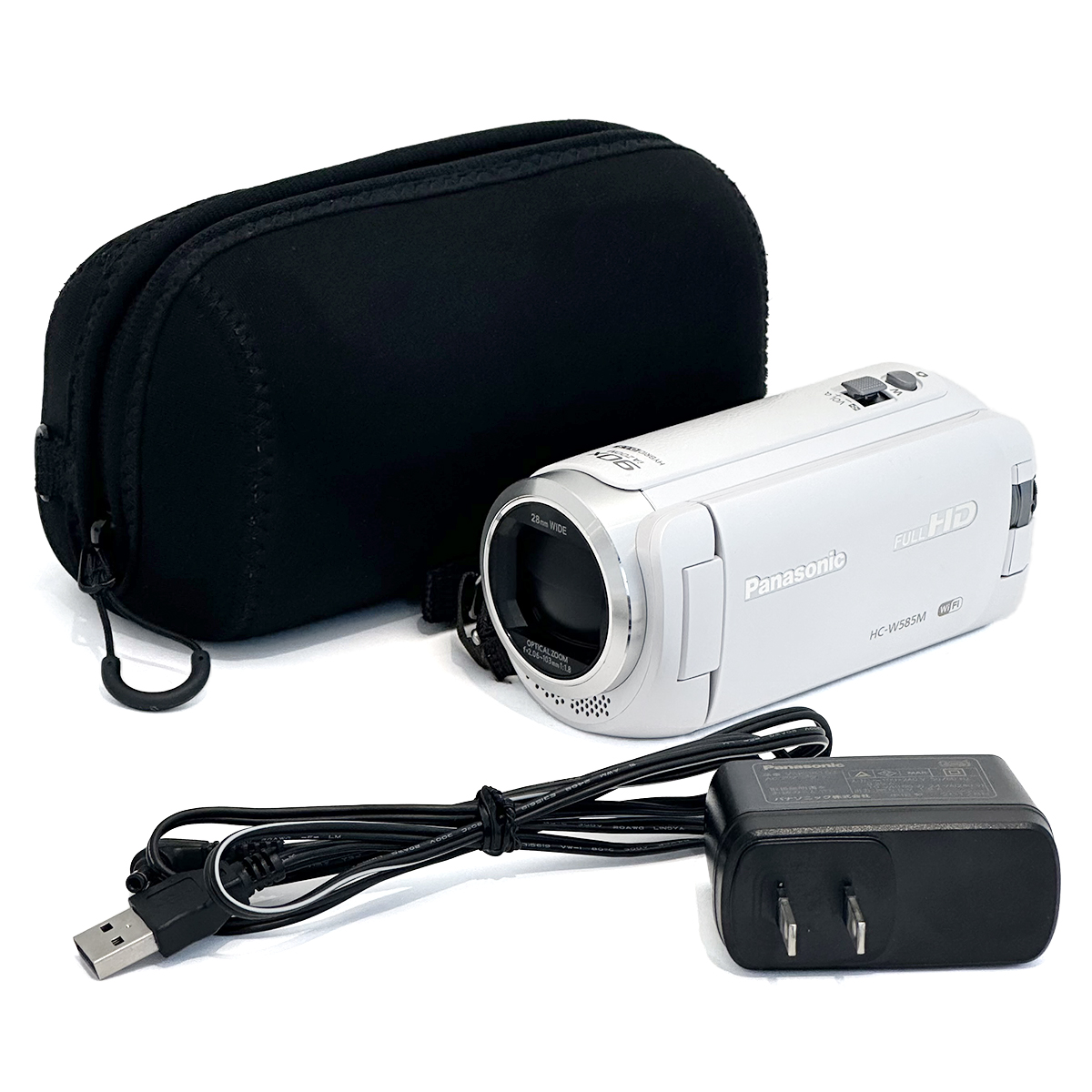 パナソニック(Panasonic) デジタルハイビジョンビデオカメラ HC-W585M ホワイト 2018年製