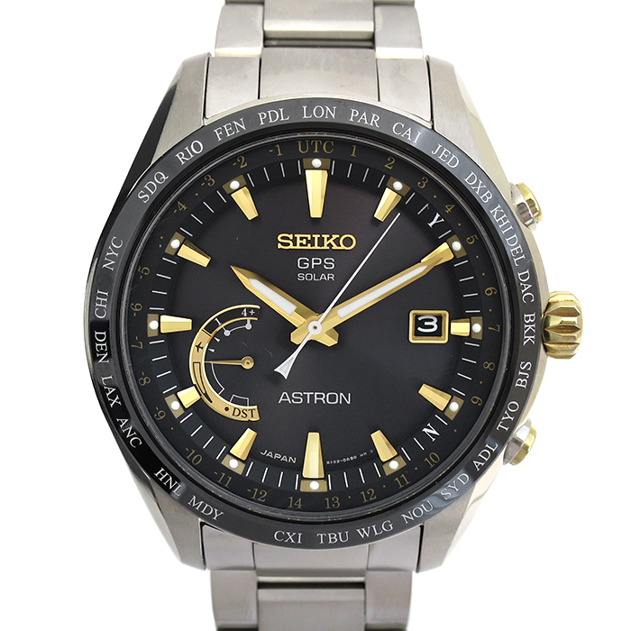 セイコー(SEIKO) アストロン ASTRON SBXB087 メンズ腕時計 GPSソーラー電波 チタン 黒文字盤