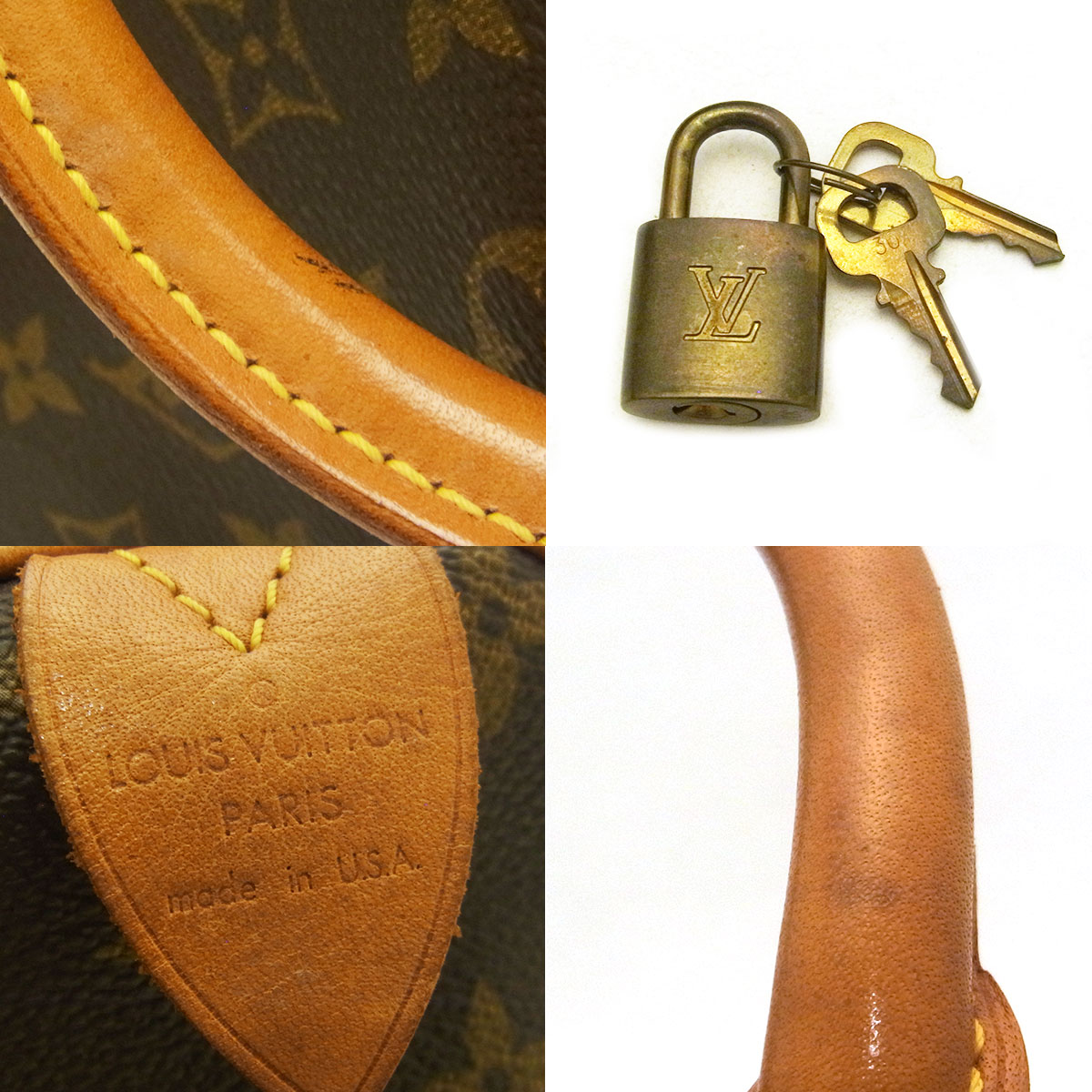 ルイヴィトン(Louis Vuitton) スピーディ30 M41526 ボストンバッグ 鍵 