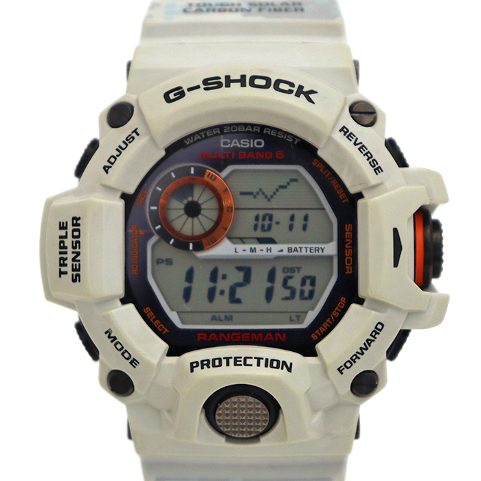 カシオ(CASIO) G-SHOCK×BURTON GW-9400BTJ RANGEMAN レンジマン メンズ腕時計 デジタル ホワイト