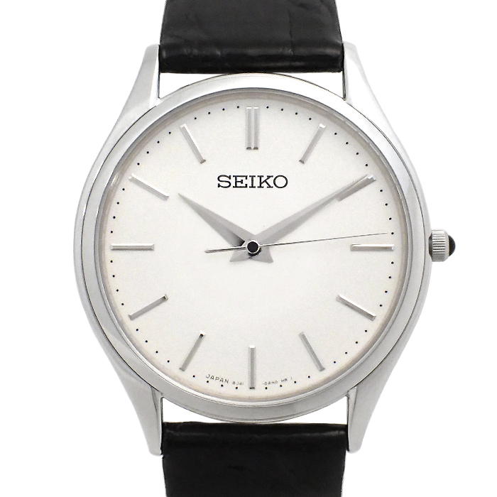 セイコー(SEIKO) ドルチェ 8J41-0AJ0 メンズ腕時計 アナログ ホワイト文字盤